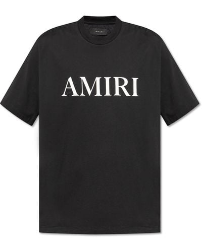 Amiri T-shirt With A Print, - Black