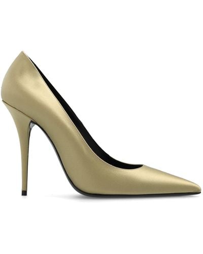 Saint Laurent ‘Instinct’ Stiletto Court Shoes - Metallic