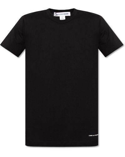 Comme des Garçons T-shirt With Logo, - Black