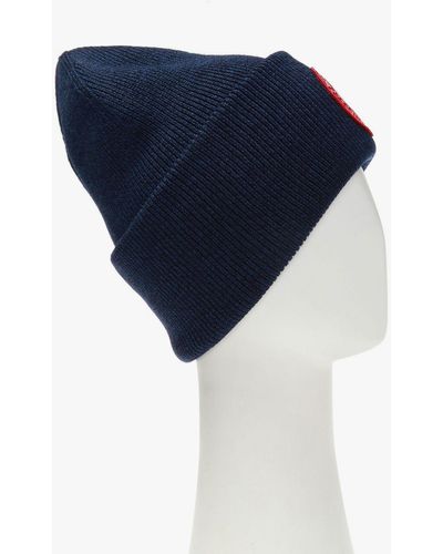 Canada Goose Wool Hat With Logo, - Blue