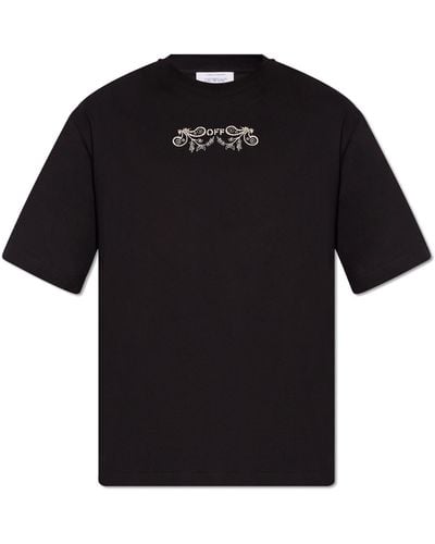 Off-White c/o Virgil Abloh Tattoo Bandana Arrow-print T-shirt - Black