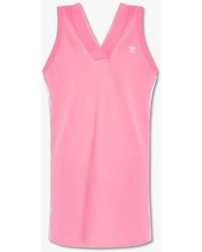 adidas Originals Cotton Dress With Logo - Pink