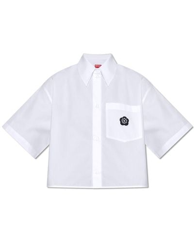 KENZO Shirt With Logo, - White