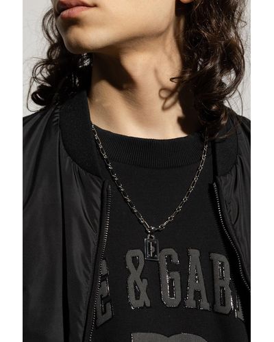 Dolce & Gabbana Necklace With Logo - White