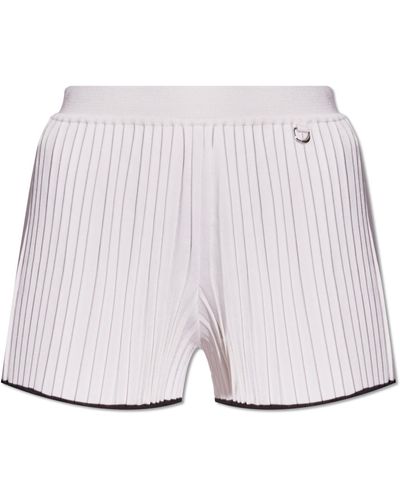 Jacquemus Pleated Shorts 'plisse', - White
