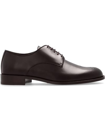 Giorgio Armani Derby Shoes, - Brown
