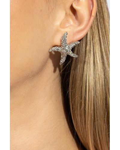 Versace Earrings With A Sea Motif - Natural