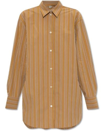 Totême Striped Shirt, - Natural