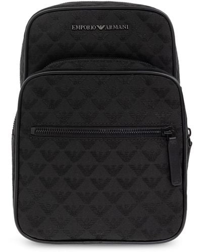 Emporio Armani One-shoulder Backpack - Black