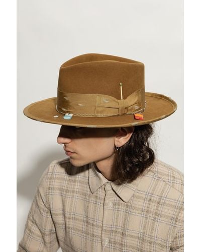 Nick Fouquet '677' Fedora Hat, - Natural