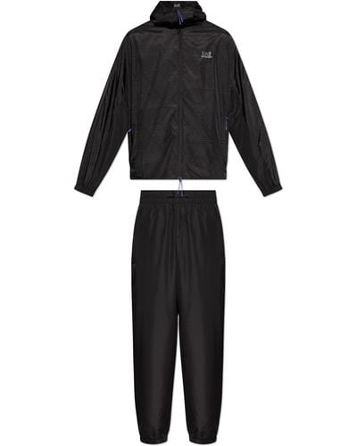 EA7 Set: Jacket And Trousers - Black