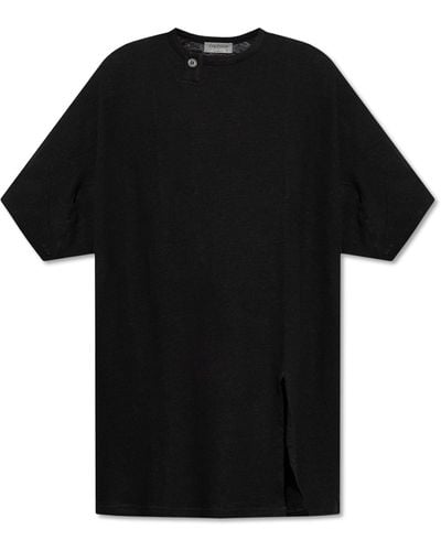 Yohji Yamamoto Oversize T-shirt, - Black