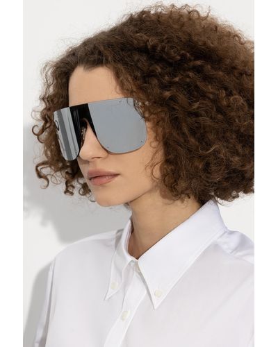 Alexander McQueen Sunglasses With Logo - White