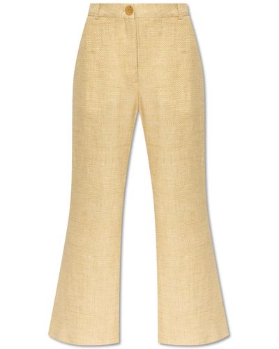 By Malene Birger 'caras' Trousers, - Natural