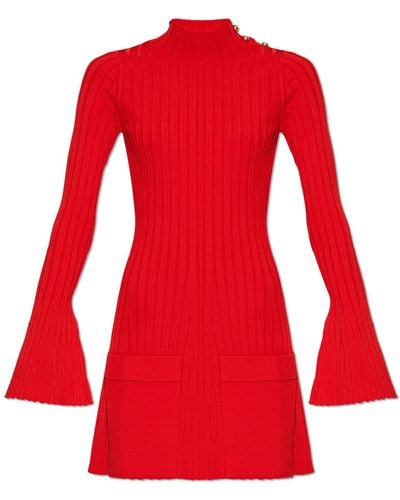 Stella McCartney Dress With Pockets, - Red