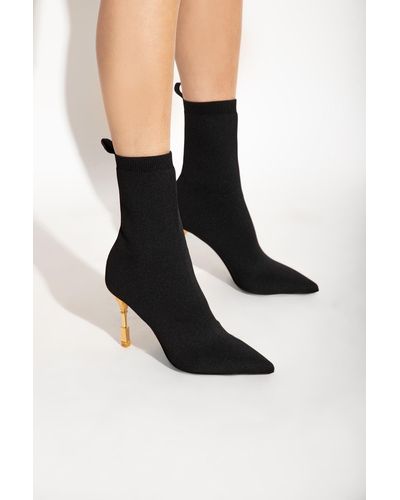 Balmain ‘Moneta’ Heeled Ankle Boots - Black