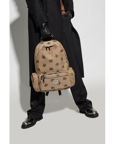 Dolce & Gabbana Monogrammed Backpack - Natural