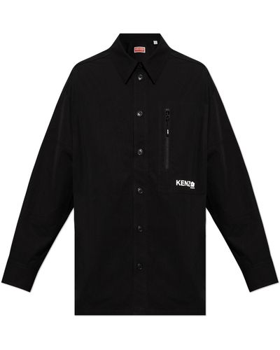 KENZO Shirt With A Pocket, - Black