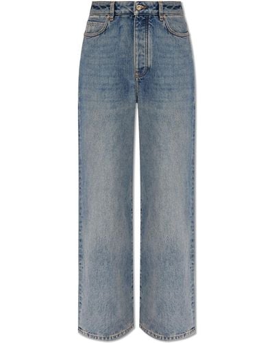 Loewe Jeans With Wide Legs, - Blue