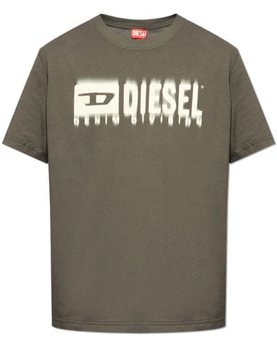 DIESEL T-Shirt `T-Adjust-Q7` - Green