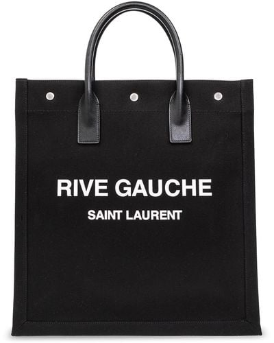 Saint Laurent ‘Rive Gauche’ Shopper Bag - Black
