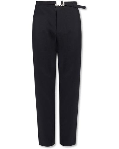1017 ALYX 9SM Trousers With Buckle Belt, - Black