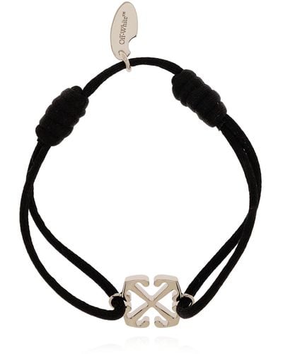 Off-White c/o Virgil Abloh Pave Crystal-embellished Bracelet in Black