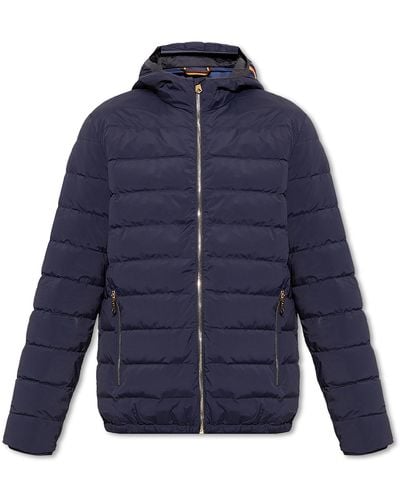 Paul Smith Hooded Down Jacket - Blue