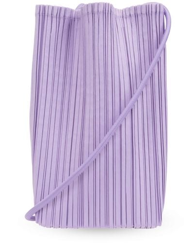 Pleats Please Issey Miyake Shoulder Bag, - Purple