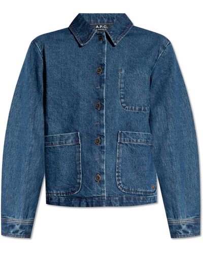 A.P.C. 'nikkie' Denim Jacket, - Blue