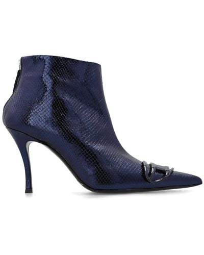 DIESEL 'd-venus' Heeled Ankle Boots, - Blue