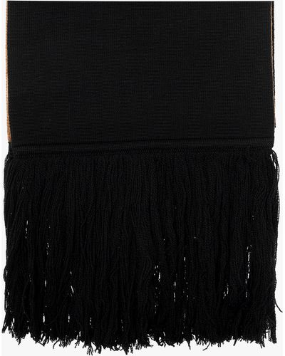 Vetements Scarf With Logo - Black