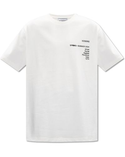 Iceberg T-shirt With Logo, - White
