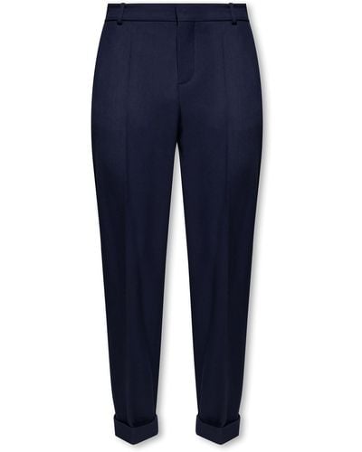 Balmain Pleat-Front Trousers - Blue