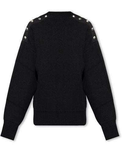 Ferragamo Sweater With Buttons - Black