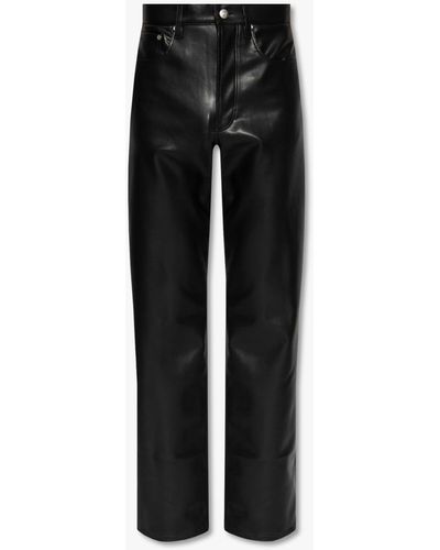 MISBHV Trousers In Vegan Leather - Black