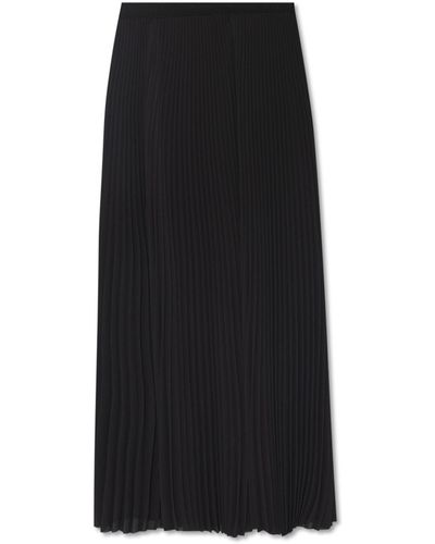 Balenciaga Pleated Skirt, - Black