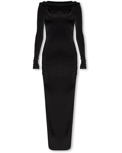 MISBHV ‘Inside A Dark Echo’ Collection Hooded Dress - Black