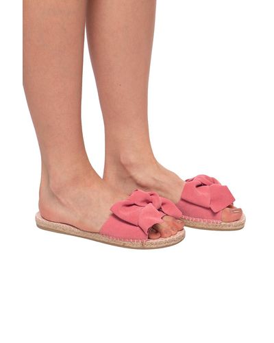 Manebí 'hamptons' Slides With Bow, - Pink