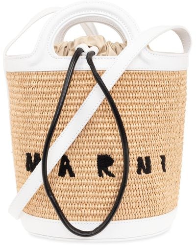 Marni 'tropicalia Small' Bucket Bag, - Natural