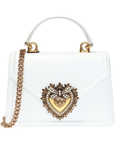 Dolce & Gabbana 'Devotion' Shoulder Bag - White