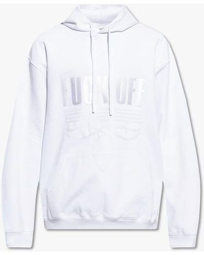 VTMNTS Embroidered Hoodie - White