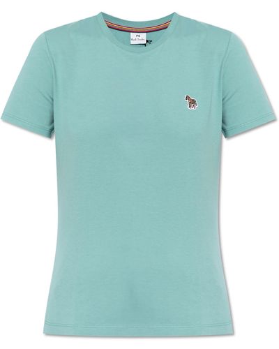PS by Paul Smith T-shirt With A Patch, - Green