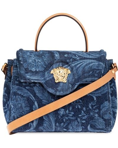 Versace 'la Medusa' Shoulder Bag, - Blue