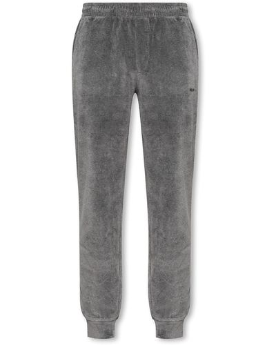 Helmut Lang Sweatpants With Logo - Grey
