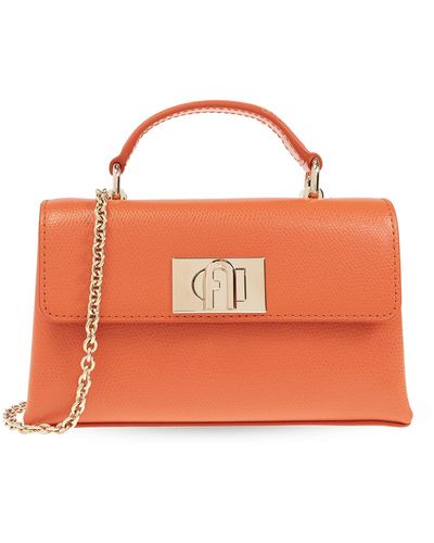 Furla '1927 Mini' Shoulder Bag, - Orange