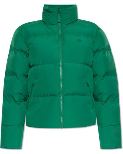 Lacoste Jacket With Logo, - Green