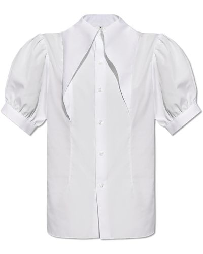 Comme des Garçons Short Sleeve Shirt, - White