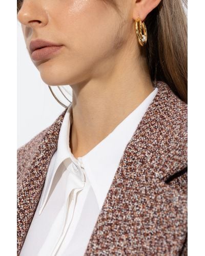 Chloé Pearl-embellished Earrings, - Metallic