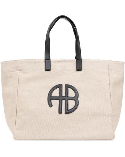 Anine Bing Shopper Bag, - Natural